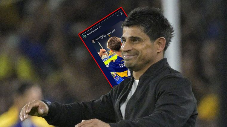 Ibarra y una foto especial tras ganarle a River como DT de Boca.