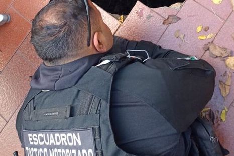 El pozo ciego en el que cayó la anciana Foto: X @Hechosanderecho