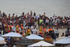 batalla campal en una playa de belgica: no querian cumplir las normas