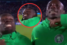 Nigeria eliminó a la Selección argentina y dos jugadores dejaron un gesto muy polémico frente a cámaras Foto: TyC Sports Nigeria eliminó a la Selección argentina y dos jugadores dejaron un gesto muy polémico frente a cámaras Foto: TyC Sports