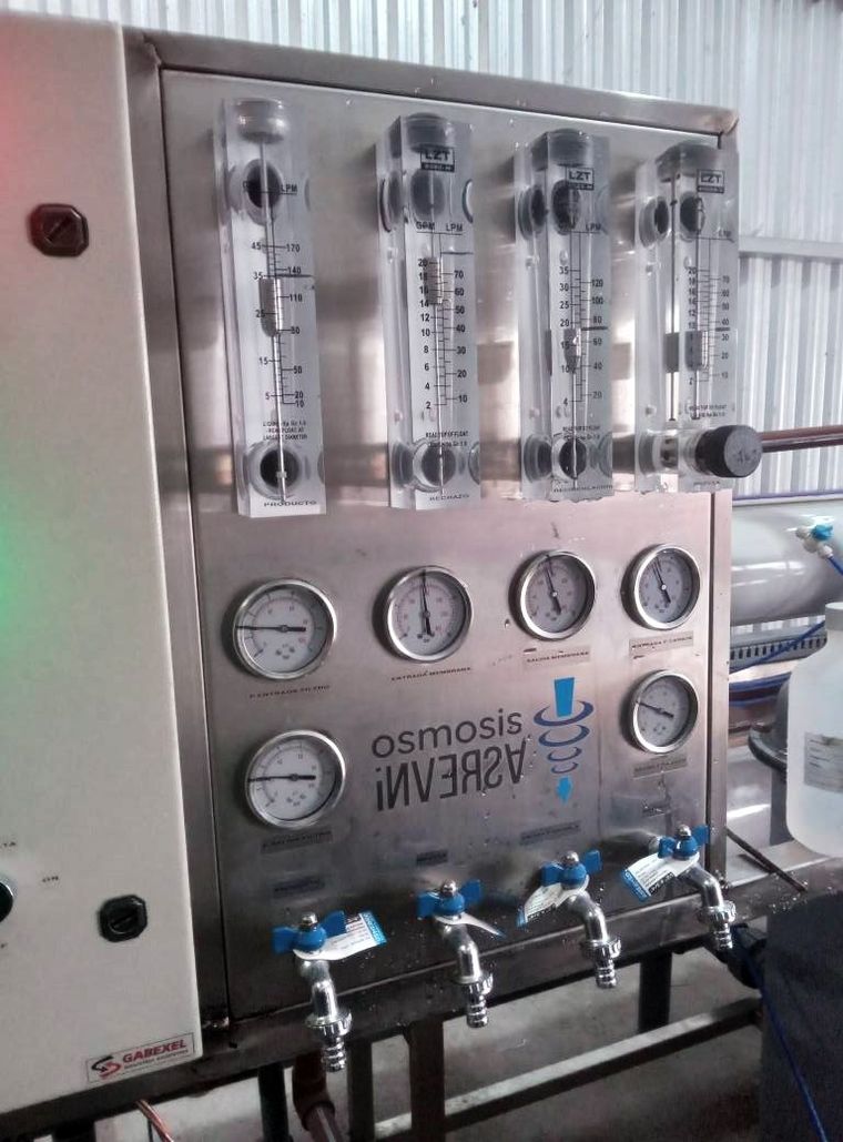 El nuevo sistema permitirá tratar 8 mil litros por hora y mejorar el suministro diario. El nuevo sistema permitirá tratar 8 mil litros por hora y mejorar el suministro diario.