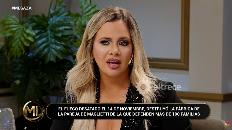 Alejandra Maglietti confirmó que la empresa de su pareja fue afectada por la explosión en Ezeiza. Alejandra Maglietti confirmó que la empresa de su pareja fue afectada por la explosión en Ezeiza.