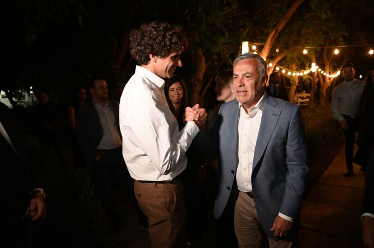 Alfredo Cornejo y su jefe de Gobierno, Natalio Mema. Foto: Prensa Alfredo Cornejo