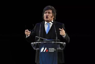 MDZol | Milei habló en un foro de ultraderecha. Foto: EFE