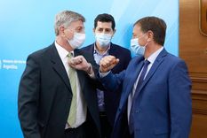 Suarez y Ziliotto: los dos gobernadores festejaron.