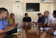 Funcionarios municipales reunidos por la inseguridad Foto: Municipio de Las Heras Funcionarios municipales reunidos por la inseguridad Foto: Municipio de Las Heras