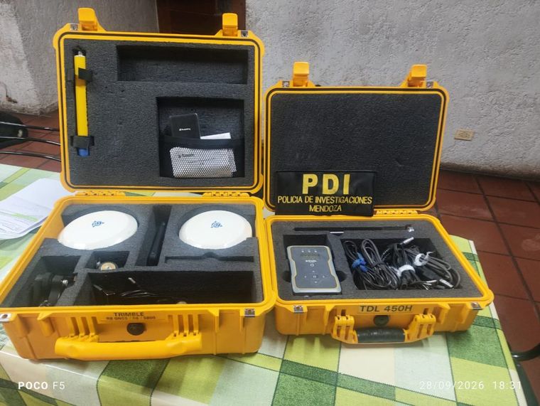 El GPS y la radio fueron recuperados durante las maniobras.