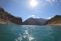 El dique Potrerillos un lugar muy buscado por los buceadores.