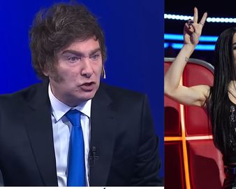 La cantante apuntó contra Milei.