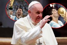 En 2023, a Francisco lo hicieron elegir entre Messi y Maradona. Foto: DPA, Télam y EFE En 2023, a Francisco lo hicieron elegir entre Messi y Maradona. Foto: DPA, Télam y EFE