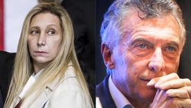 Karina Milei y Mauricio Macri.