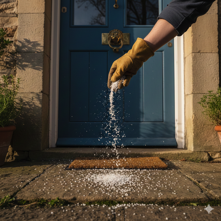El truco de la sal que llega hasta la puerta del hogar.&nbsp;