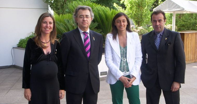 Directivos: Marina Beltrame, Juan Muñoz Ramos, Fernanda Orellano y Augustí Torelló. Foto: MDZ