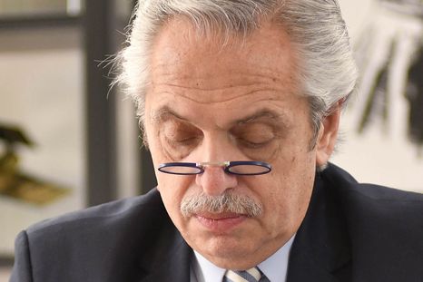 Alberto Fernández habló de todo. Foto: NA Alberto Fernández habló de todo. Foto: NA