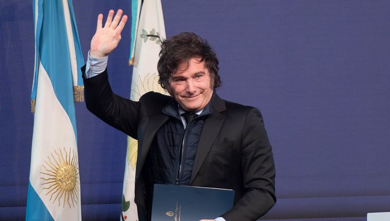 Javier Milei recibirá a Susana para la entrevista. Foto: Santiago Tagua/MDZ