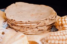 Las tortillas de maíz son un tradicional alimento de la gastronomía mexicana Foto: Shutterstock