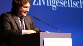 Javier Milei durante su última exposición en el Foro de Davos. Javier Milei durante su última exposición en el Foro de Davos.