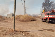 El incendio generó preocupación en Las Heras El incendio generó preocupación en Las Heras