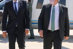 Alberto Fernández junto a Sergio Massa.