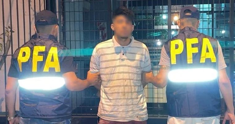 El sujeto fue recapturado en el barrio porteño de Constitución Foto: NA