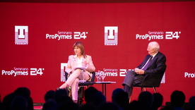 Patricia Bullrich y Paolo Rocca, presidente del Grupo Techint. Patricia Bullrich y Paolo Rocca, presidente del Grupo Techint.