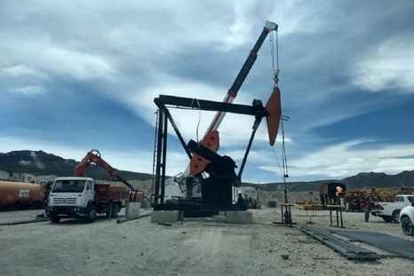 Extracción de petróleo en Mendoza.