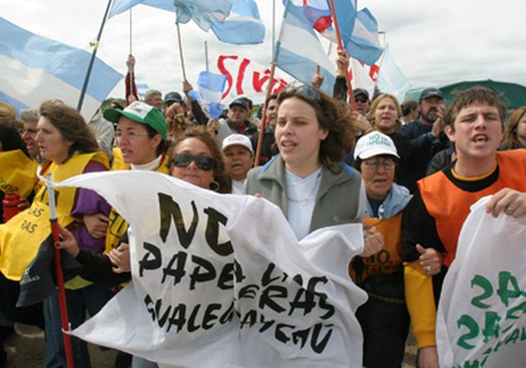 La Asamblea Ciudadana Ambiental de Gualeguaychú ya tiene todo listo para la marcha Foto: EFE