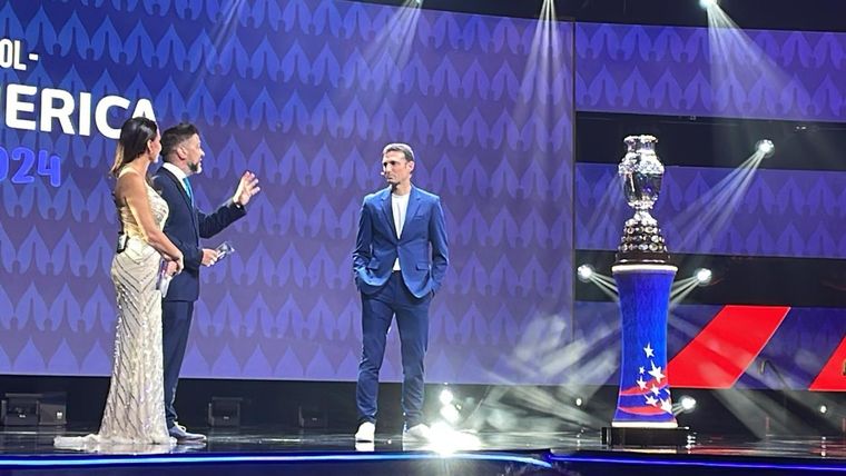 Scaloni presentó la Copa América en la gala del sorteo. Foto: Selección argentina