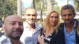 Diego Spagnuolo con Karina Milei, Lule y Martín Menem en 2023. Diego Spagnuolo con Karina Milei, Lule y Martín Menem en 2023.