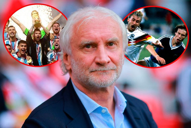 Rudi Völler, exgoleador y flamante director deportivo de Alemania, apuntó contra la Selección argentina campeona del mundo.