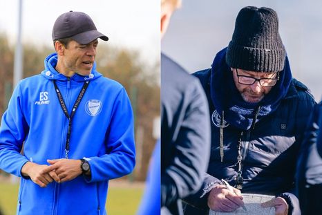 Solari y Berti, los entrenadores del Tomba y de la Lepra. Solari y Berti, los entrenadores del Tomba y de la Lepra.