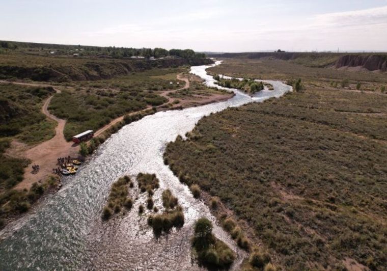 El río Mendoza continúa aumentando su caudal Foto: Prensa Gobierno de Mendoza