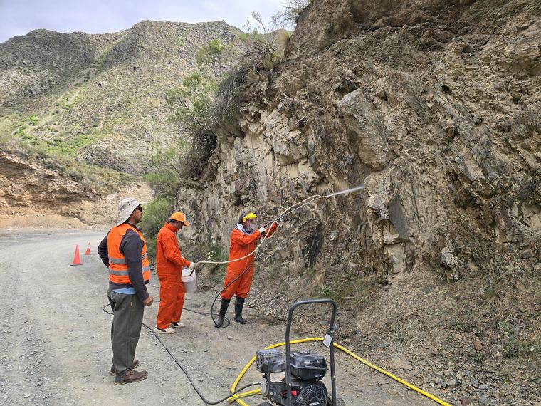 Con dos camionetas, 2000 litros de agua y una tonelada de arena, los voluntarios limpiaron 16 kilómetros de montaña. Con dos camionetas, 2000 litros de agua y una tonelada de arena, los voluntarios limpiaron 16 kilómetros de montaña.