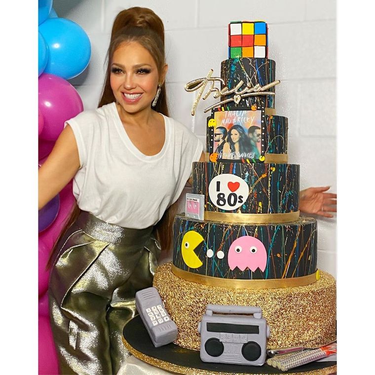 Thalía es fanática de los 80. 