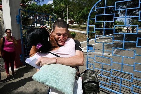 Preso a la salida de la cárcel este viernes. Preso a la salida de la cárcel este viernes.