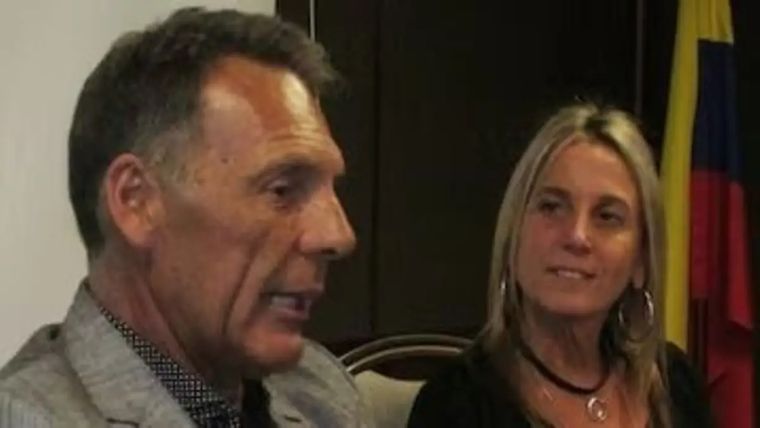 Mónica Croavara junto a Miguel Ángel Russo. Mónica Croavara junto a Miguel Ángel Russo.