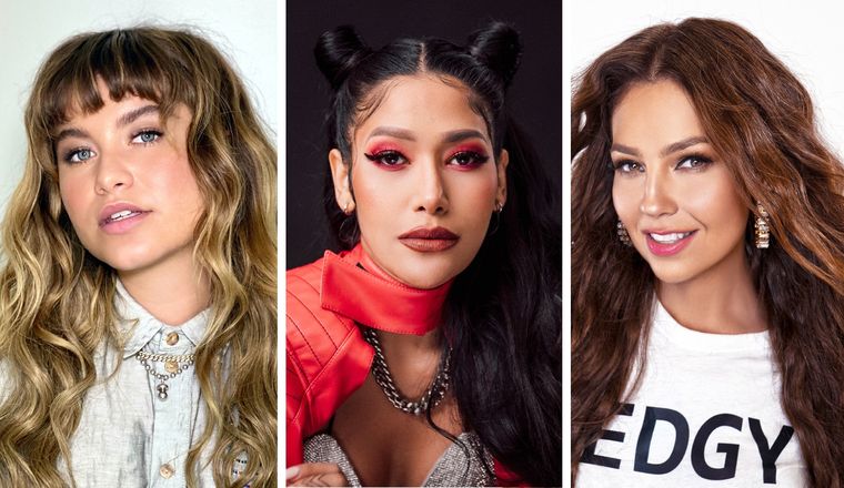 Desde el lejano oeste: la foto sin pantalones  de Thalía, Farina y Sofía Reyes que conquistó a todos