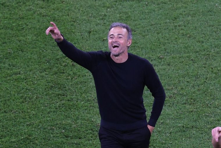 Luis Enrique se mostró exultante por la victoria de España ante Costa Rica, Foto: EFE