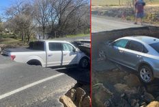 quedaron atrapados por no respetar las senales de transito