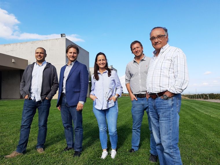El equipo enológico de bodegas Salentein. Foto: Gentileza Federico Lancia