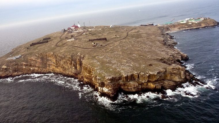 La isla, en el mar Negro. Foto: Wikipedia.