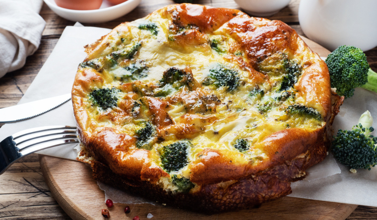Receta de tortilla de brócoli una delicia saludable y colorida Foto: Shutterstock