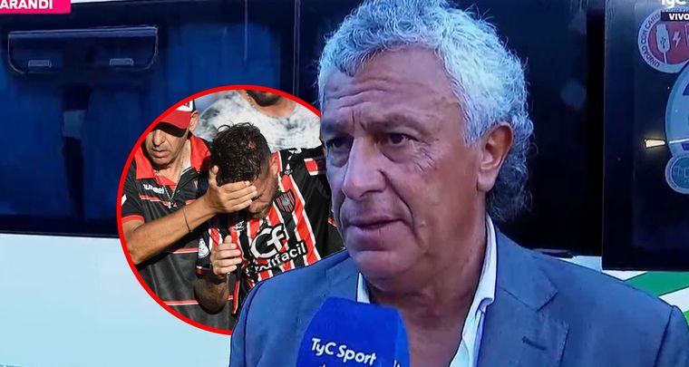 Gorosito y la sospecha del botellazo. Foto: MDZ