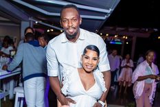 Bolt y Kasi Bennett. Instagram @usainbolt Foto: Instagram @usainbolt