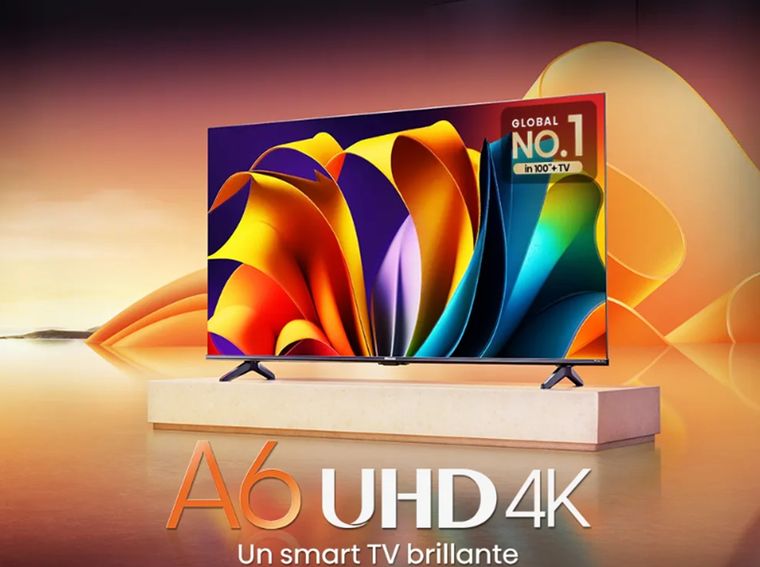 Este Hisense incluye Wi-Fi, Bluetooth, tres HDMI y dos USB para conectar distintos dispositivos externos. Este Hisense incluye Wi-Fi, Bluetooth, tres HDMI y dos USB para conectar distintos dispositivos externos.