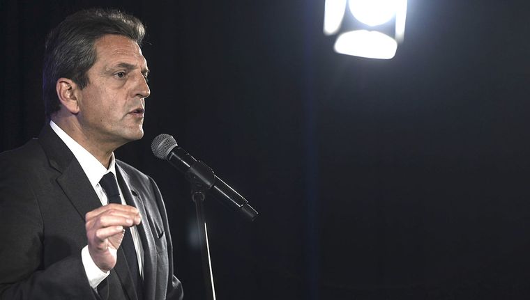 Massa Sergio Massa marcó su diferencia con un retuit en redes sociales. Crédito: Télam Foto: Télam