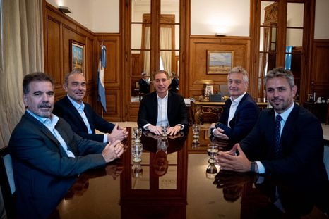 La reunión entre el Gobierno y el PRO. La reunión entre el Gobierno y el PRO.
