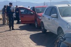 La escena del choque en cadena sobre el puente de Acceso Sur y Araoz. La escena del choque en cadena sobre el puente de Acceso Sur y Araoz.
