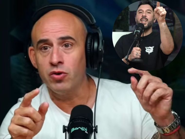 Esteban Trebucq tuvo un incómodo cruce con Pepe Ochoa en Bondi Live. Foto: Captura Bondi Live.