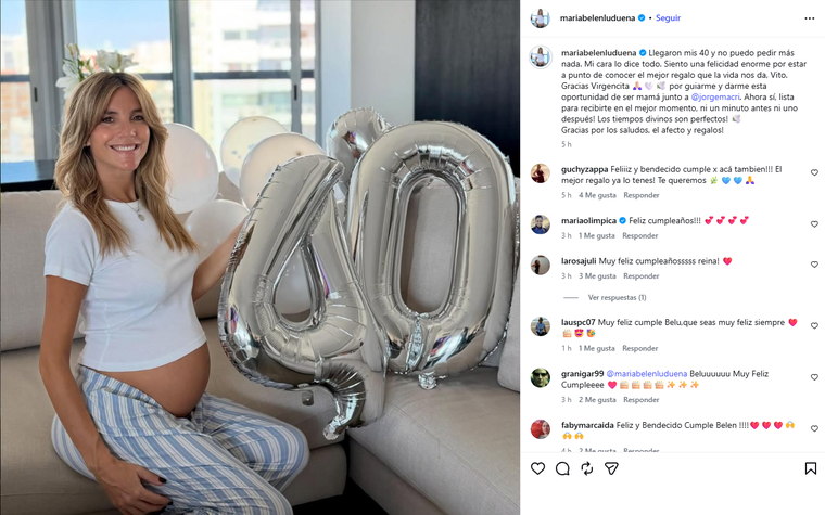 María Belén Ludueña en redes sociales. María Belén Ludueña en redes sociales.